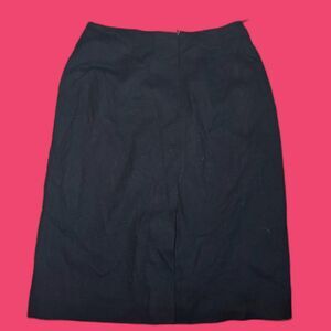 VTG Size 12 Wool Black Office Siren Skirt